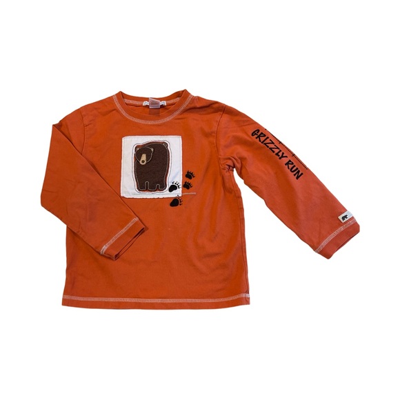 Janie and Jack Alpine Chalet Long-Sleeve Grizzly Bear Tee 4T - Picture 1 of 5